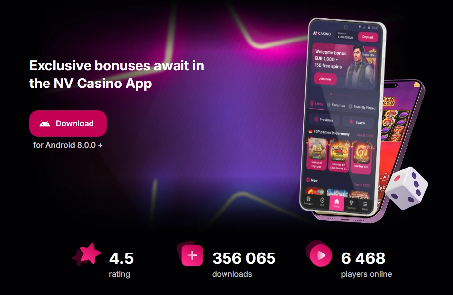 NV Casino APK download – Android aplikace a mobilní přístup v Česku