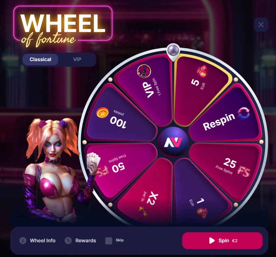 NV Casino promo a free spins – věrnostní akce a Wheel of Fortune